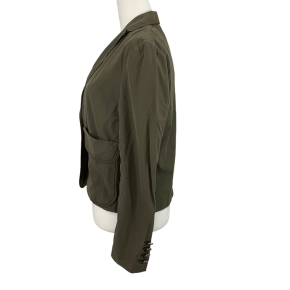 Stella McCartney Green Khaki Cotton Jacket D4 - Picture 4 of 11